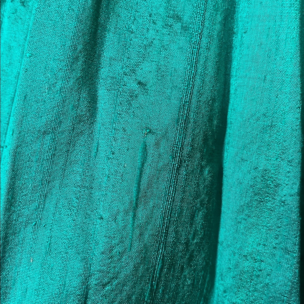 80s Strapless Plaid Pink and Green Dress - Picture 13 of 14